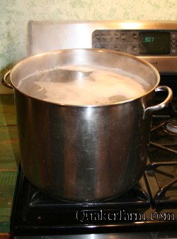 evaporation of sap, low boil 
